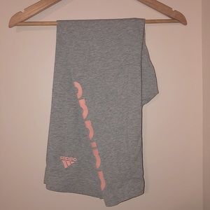 Adidas grey and pink leggings